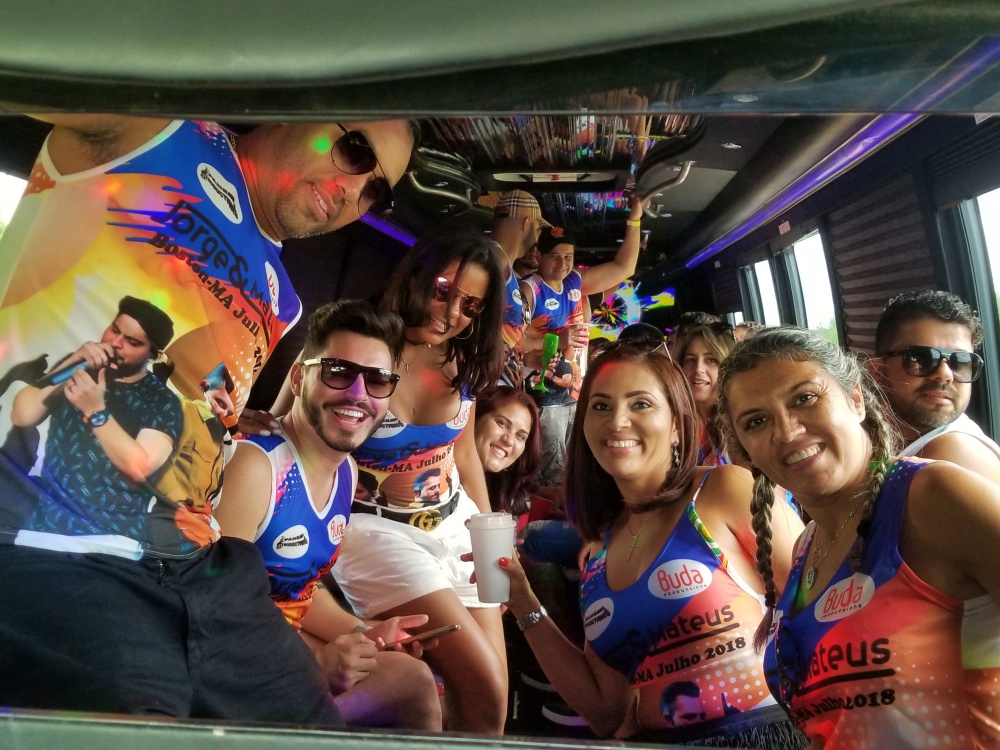 Concert Party Bus Rental - Fitchburg Brazilian Concert - Limo Bus
